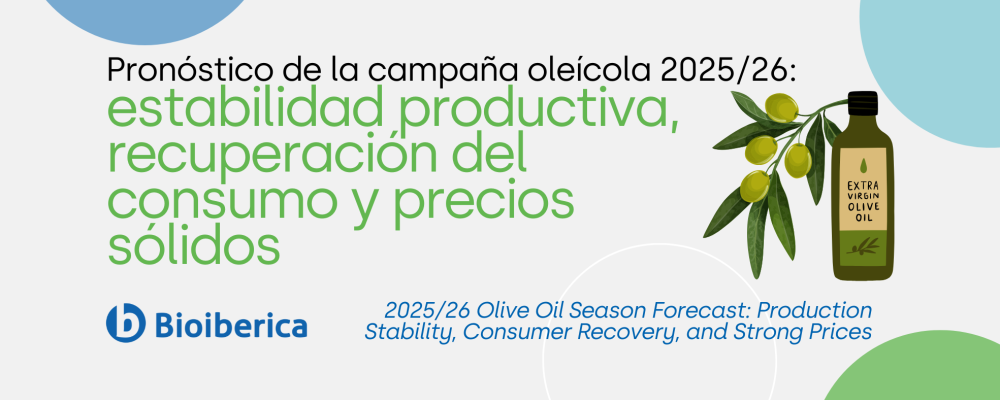 Pronóstico de la campaña oleícola 2025/26: estabilidad productiva, recuperación del consumo y precios sólidos